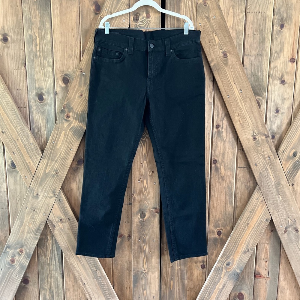 Men's Black Jeans True Religion Geno Relaxed Slim